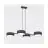 Emibig Suspension Luminaire Drumz Acier Noir | Convient pour 4x E14 - Max 10W